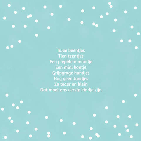 Vrolijk Geboortekaartje Met Babyvoetjes