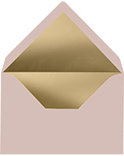 Oud roze envelop met gouden inlay