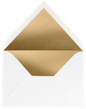 Witte envelop met gouden inlay